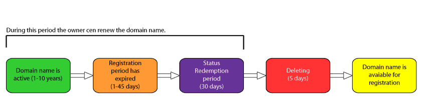 Domain renewal period